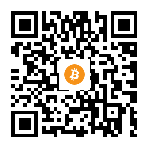 bitcoin:14UeyAD9rQCSJgdJzuzFgShq84gW62Bsat black Bitcoin QR code