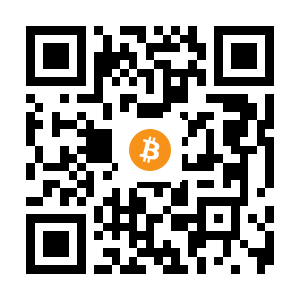 bitcoin:14WYKXK4d9dwxWX36i75P4GDsGsy5YgCnU black Bitcoin QR code