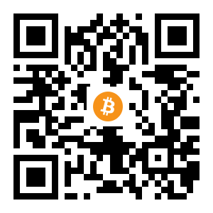 bitcoin:14WnSc6M72AdTnhEzB36cVC96TxxMfCBDD black Bitcoin QR code