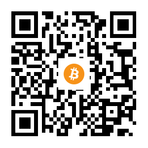 bitcoin:14WoKNwvFBpeZduuimYztER6MCyudwoJk3 black Bitcoin QR code