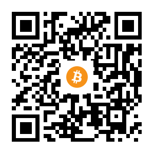 bitcoin:14YdiowAaWnwMzQECm1H38E3QwcRnKoWia black Bitcoin QR code