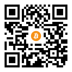bitcoin:14ZPUskvUrXqbQUH9MD8zFezKBgCzRYqEc black Bitcoin QR code