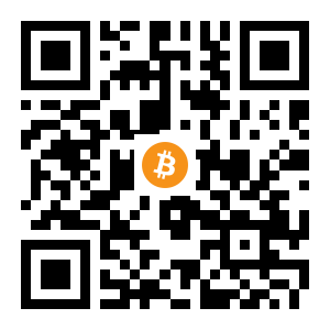 bitcoin:14be6kvx1d962XVL2B36mauXznqG9JBu5s black Bitcoin QR code