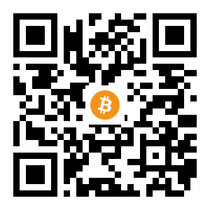 bitcoin:14cd1Vehn92zu63t813pFTKAy9wQ6r3nBh black Bitcoin QR code