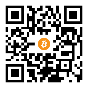 bitcoin:14fqr6386psbW3VERh7Z53yh85fUtmB8C1 black Bitcoin QR code
