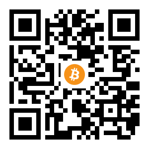 bitcoin:14fwRbCvcU7ttgZ3yf31SSMrk8Q75Qvc43 black Bitcoin QR code