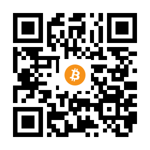 bitcoin:14gHQ421D3ZysSEAc2ookmBRzhbVVkqYQo black Bitcoin QR code