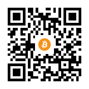 bitcoin:14go7kmRcWYzEvFWCiPJGupfdambDnfsxU black Bitcoin QR code