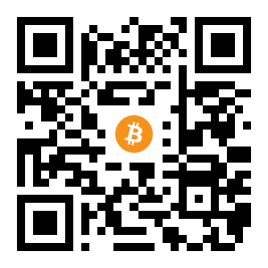 bitcoin:14hFtp8kbpiArzLVAuutFb7M7TLYSzpt3N black Bitcoin QR code