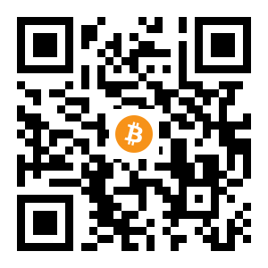 bitcoin:14kkasfDHnSQSt2caBYp4rx3vettZTrmoM black Bitcoin QR code