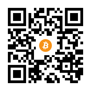 bitcoin:14nzbWNMPjmvwy96uuFVXtj6VgChJtHvU9 black Bitcoin QR code