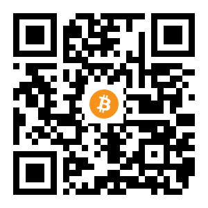 bitcoin:14ovWAkED5eQvKoerziBEjY7riJu3dETXG black Bitcoin QR code
