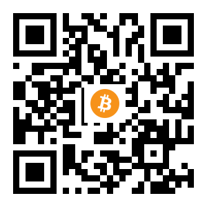 bitcoin:14qqscBPZmLHT9nQKgWE3etL5atSrxPadW black Bitcoin QR code