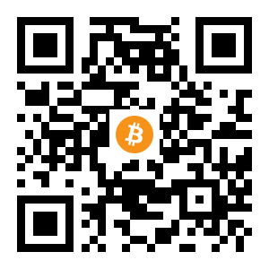 bitcoin:14qsS8fCohkpz6gSVn32KN3PbtdtNLmX4o black Bitcoin QR code