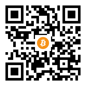 bitcoin:14sBEbBZ32zx28K4URxLKrshy8ueyYe7T6 black Bitcoin QR code