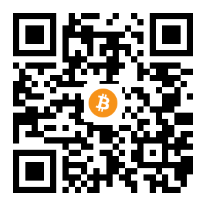 bitcoin:14tDsGGpug1QCHjwdF9PAv2mEEWjNtFZUX black Bitcoin QR code