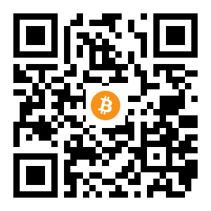 bitcoin:14uhvcaDsHe3pn7tnQvXS6u34wfffGRdmG black Bitcoin QR code