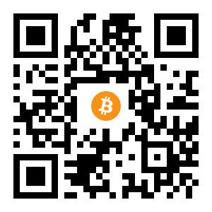 bitcoin:14ujGTcMhvmeSjHjV2ZhSkvotURP5m1Wit black Bitcoin QR code
