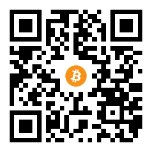bitcoin:14vKPCjSyiovQr2w2SKWEbShwaYDxEQFKV black Bitcoin QR code