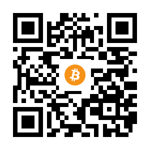 bitcoin:14xdCzrJTkNaLX7k3ad8SxuzFiocs7Jif1 black Bitcoin QR code