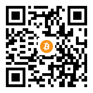 bitcoin:14zX7jSA7jb8hfVm2dJFXZToMxtnfR4uLX black Bitcoin QR code
