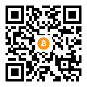 bitcoin:1513Qr2KAM88LY2FSCq5JCJyd4LorUYtgM black Bitcoin QR code