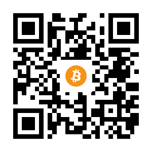bitcoin:151Tq8AsVhr3nPT3vpyPdywtkyTJGZvdXL black Bitcoin QR code