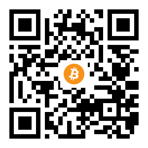 bitcoin:151XoVJ2teF15cjsBNssHN7WjapxSedTbC black Bitcoin QR code