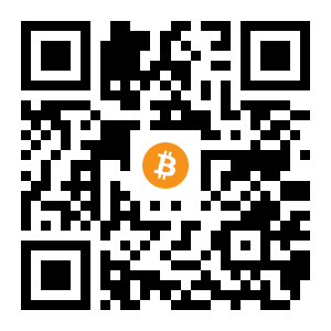 bitcoin:151sDjs8414bTgetJB9tc63z6aqNEZwKji black Bitcoin QR code