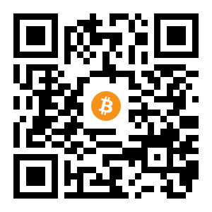 bitcoin:152BK6BQa672Dy8PHf4JQtS27pBRBiYy6e black Bitcoin QR code