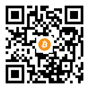 bitcoin:152DfRRBxnJhnCacaWe6N34iP3iGhSLvSr black Bitcoin QR code