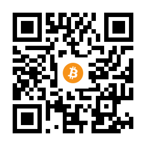 bitcoin:152ZuQejyNZ5WsT6E2q3wx7L5EzyLjeXgV black Bitcoin QR code