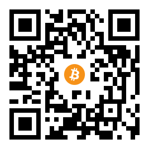 bitcoin:15325B5svLzNdegdb7PT4ZMgWjEfepzkUk black Bitcoin QR code