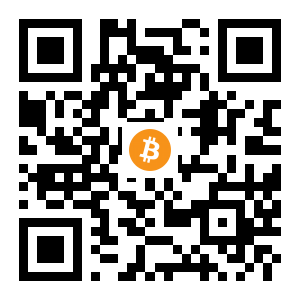 bitcoin:1535RtCmZrgMYWcnK8EoRHf1zrBZyc9AZv black Bitcoin QR code