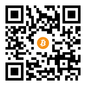 bitcoin:153J9mot4sQCS9NFyxTr5PebP3ReDiUAr4 black Bitcoin QR code