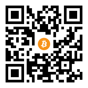 bitcoin:153Qfwex19g9eiFH2jL3mPw5ak2uJJMVjs black Bitcoin QR code