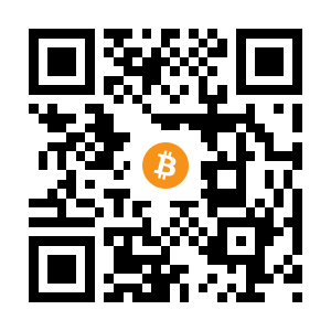 bitcoin:153xzbpuHJrRvAUUyATUgmyTyKzTMrzVvu black Bitcoin QR code