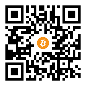 bitcoin:154E12NH7W6GofgQCjgid4QihLxg8Any75 black Bitcoin QR code