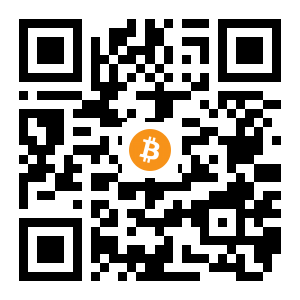 bitcoin:155CEtUsDHjmc838YC7tErxftLJuUsunbu black Bitcoin QR code