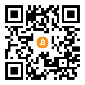 bitcoin:156pEXQ8GxR859825bEV3PcQoCXqkYf61p black Bitcoin QR code