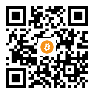 bitcoin:157Cfjg1XdfHYCqxvEjzUg13XevqoDssKN black Bitcoin QR code