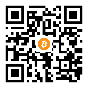 bitcoin:15819CMnM6AyvBgY7uWaVNvCVZo99ovkUv black Bitcoin QR code