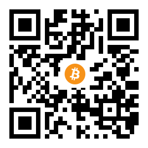 bitcoin:1583QtHCiNiYW32LGDc62mefnh2UsNkdya black Bitcoin QR code