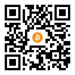 bitcoin:158fCrEaQqCzkXxnnt6hWvTYLyaetseWNE black Bitcoin QR code