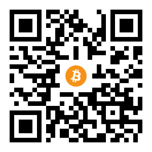 bitcoin:15AfXqBVveAko62DhM3b9T1YUN562apvZi black Bitcoin QR code