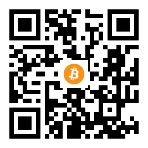 bitcoin:15DDij4m8QdDx5HQUr45uz2mJV165FXvJr black Bitcoin QR code