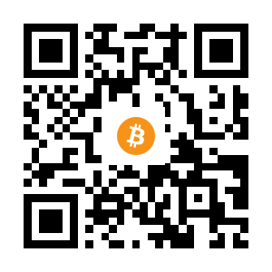 bitcoin:15EDNpbsoYD3zguaAtCiqwXnHo3D5gyMgP black Bitcoin QR code