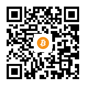 bitcoin:15EN1dVNrdG7f1BPLh9uMRQrBdKUSe6DRp black Bitcoin QR code