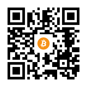 bitcoin:15EUgtNmUmJBsCGgrrcXJGKTzuMQeWfoPA black Bitcoin QR code