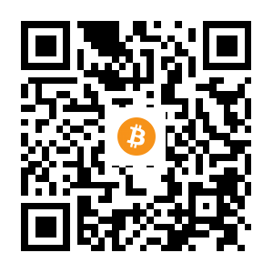 bitcoin:15FoPYJqERguB84ZzU5UnAQyP1rpzq9gba black Bitcoin QR code
